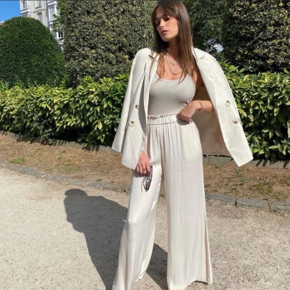 Zara pleated flowy pants - Picture 6 of 16